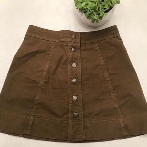Madewell ~ Olive Mini Skirt
